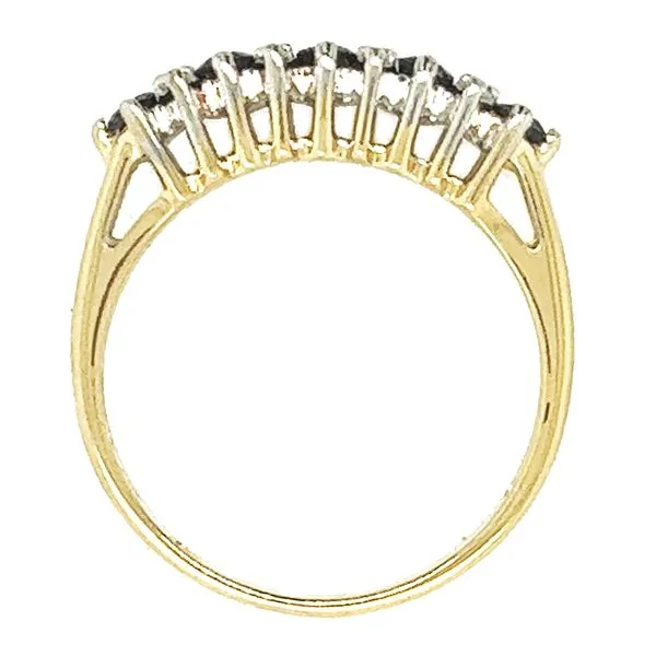Estate 14K Yellow Gold Sapphire and Diamond Fashion Ring Image 2 Koerbers Fine Jewelry Inc New Albany, IN