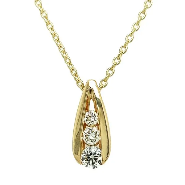 Estate 14K Yellow Gold Diamond Pendant Koerbers Fine Jewelry Inc New Albany, IN