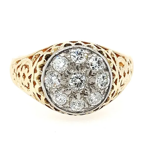Estate 14K Yellow Gold Diamond Gent's Ring Koerbers Fine Jewelry Inc New Albany, IN