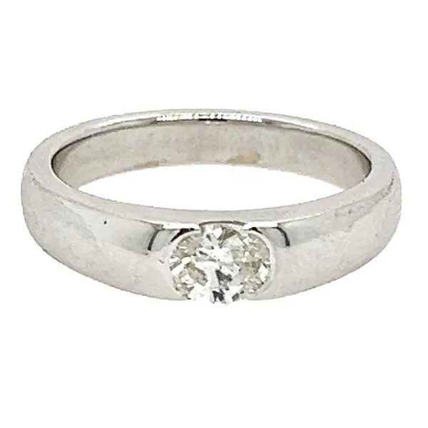 Estate 14K White Gold Oval Diamond Fashion Ring Koerbers Fine Jewelry Inc New Albany, IN