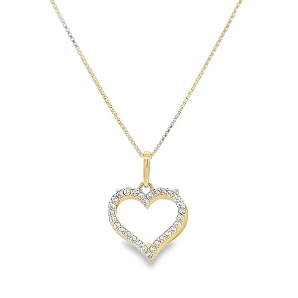 Estate 14K Yellow Gold Heart Pendant Necklace Koerbers Fine Jewelry Inc New Albany, IN