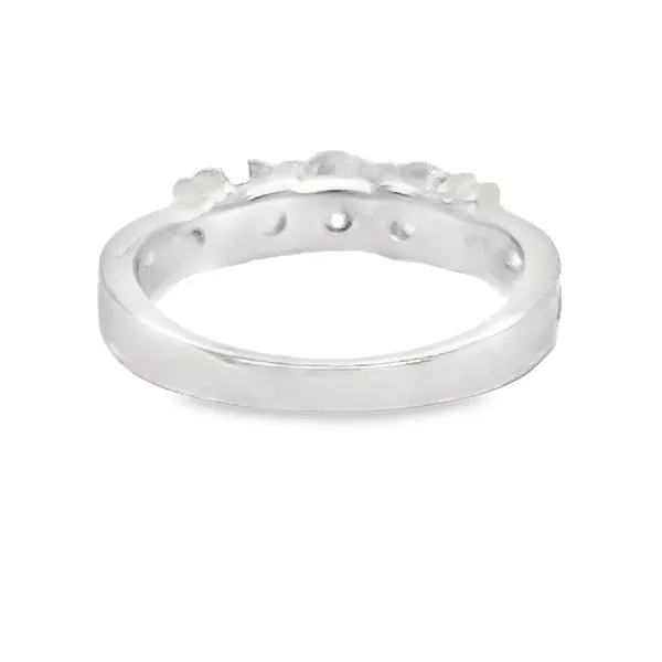 Estate Two Tone 14K White and Yellow Gold Three Stone Band Image 3 Koerbers Fine Jewelry Inc New Albany, IN
