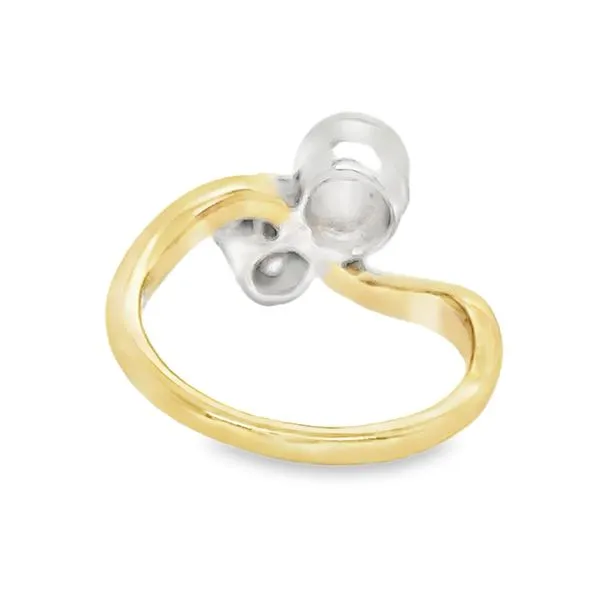 Estate 14K Pearl and Diamond Fashion Ring Image 3 Koerbers Fine Jewelry Inc New Albany, IN