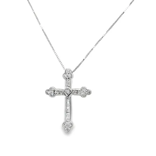 Estate 14K Diamond Cross Pendant Koerbers Fine Jewelry Inc New Albany, IN