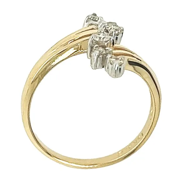 Estate 14K Yellow and White Gold Diamond Fashion Ring Image 2 Koerbers Fine Jewelry Inc New Albany, IN