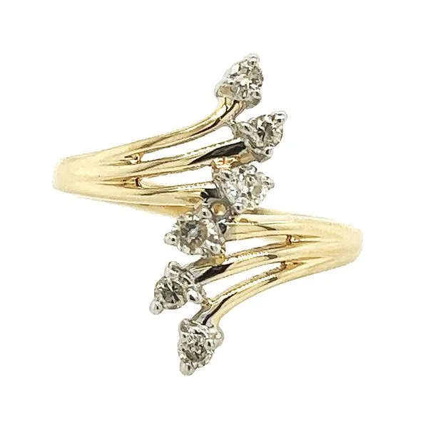 Estate 14K Yellow and White Gold Diamond Fashion Ring Koerbers Fine Jewelry Inc New Albany, IN