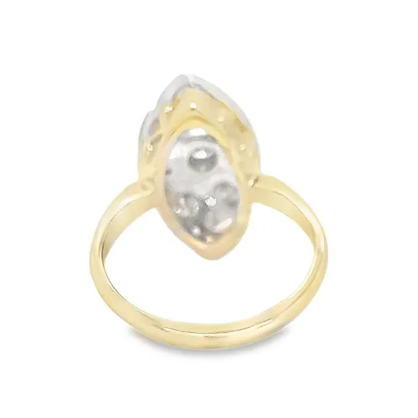 Estate 14K Yellow and White Gold Vintage Diamond Fashion Ring Image 3 Koerbers Fine Jewelry Inc New Albany, IN