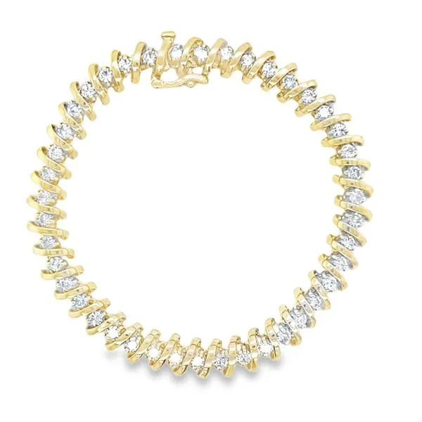 Estate 14K Yellow Gold Diamond Bracelet Koerbers Fine Jewelry Inc New Albany, IN