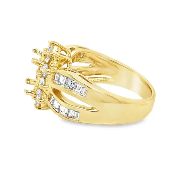 Estate 18K Yellow Gold Diamond Engagement Ring Image 2 Koerbers Fine Jewelry Inc New Albany, IN