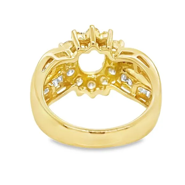 Estate 18K Yellow Gold Diamond Engagement Ring Image 3 Koerbers Fine Jewelry Inc New Albany, IN
