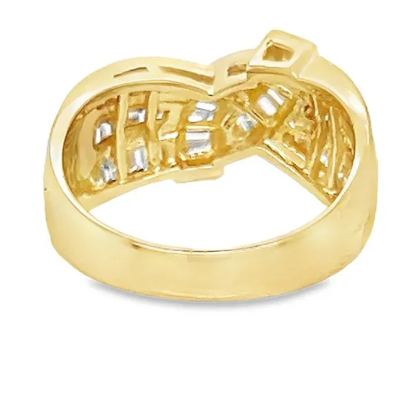 Estate 14K Yellow Gold Diamond Fashion Band Image 3 Koerbers Fine Jewelry Inc New Albany, IN