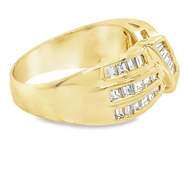 Estate 14K Yellow Gold Diamond Fashion Band Image 4 Koerbers Fine Jewelry Inc New Albany, IN