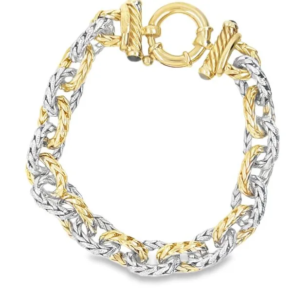 Estate 14K White and Yellow Gold Chain Bracelet Koerbers Fine Jewelry Inc New Albany, IN