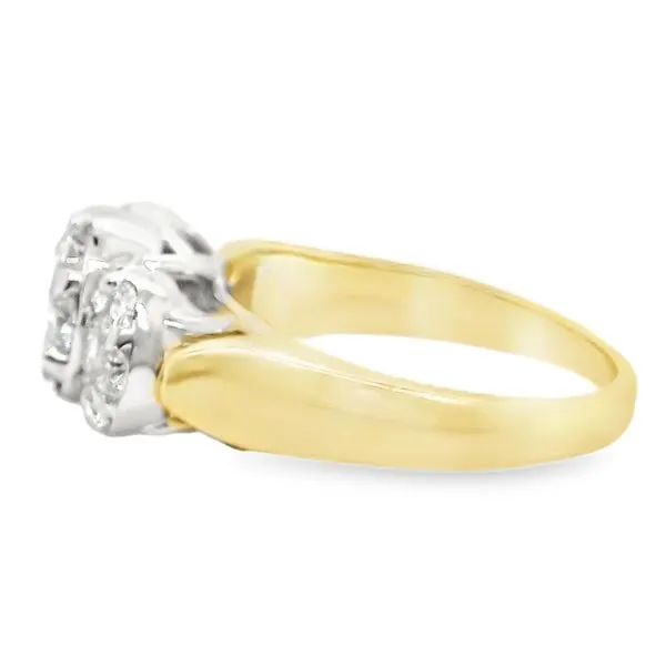 Estate 14K 2-Tone White and Yellow Gold Diamond Fashion Ring Koerbers Fine Jewelry Inc New Albany, IN