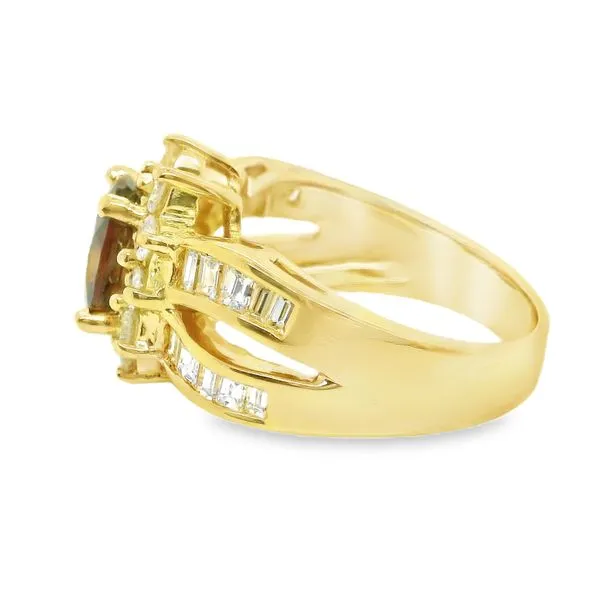 Estate 18K Yellow Gold Diamond Fashion Ring Image 2 Koerbers Fine Jewelry Inc New Albany, IN