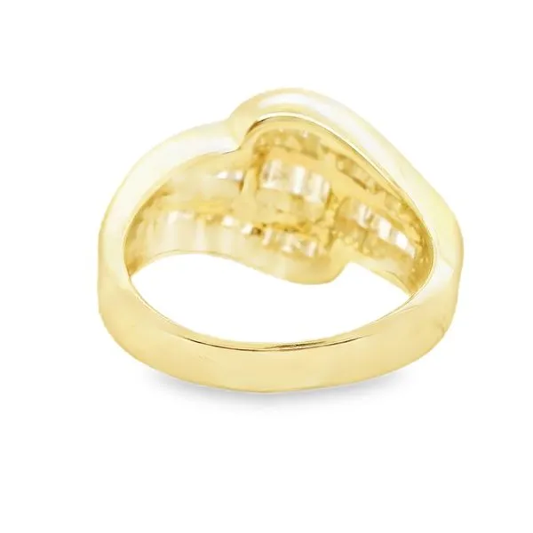 Estate 14K Yellow Gold Baguette Diamond Fashion Ring Image 3 Koerbers Fine Jewelry Inc New Albany, IN