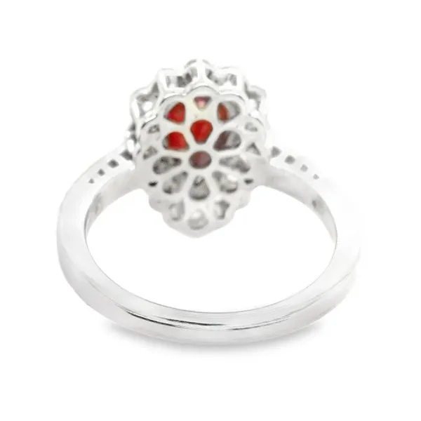 Estate 14K White Gold Ruby Fashion Ring Image 3 Koerbers Fine Jewelry Inc New Albany, IN