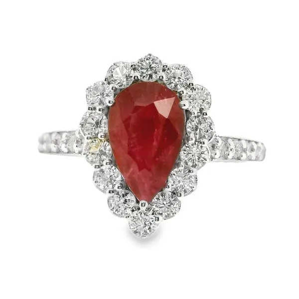 Estate 14K White Gold Ruby Fashion Ring Koerbers Fine Jewelry Inc New Albany, IN