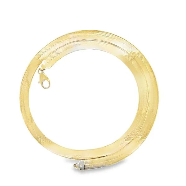 Estate 14K Yellow Gold Herringbone Chain 22