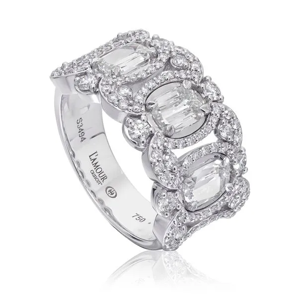 Estate 18K White Gold Diamond Anniversary Band Koerbers Fine Jewelry Inc New Albany, IN
