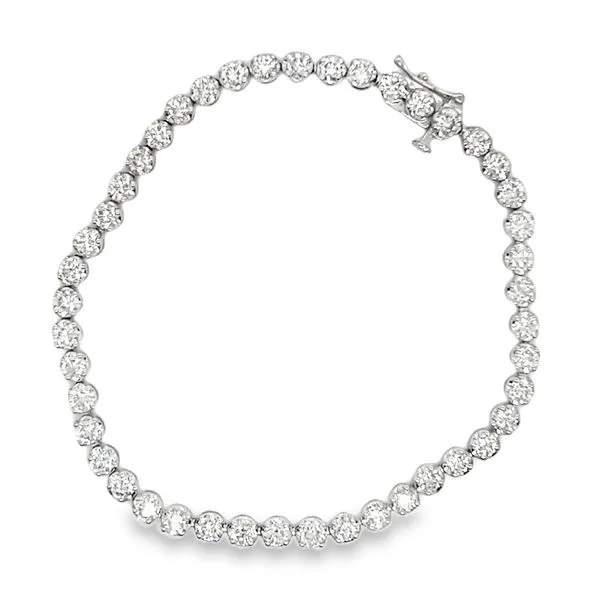 Estate 10K White Gold Diamond Tennis Bracelet Koerbers Fine Jewelry Inc New Albany, IN