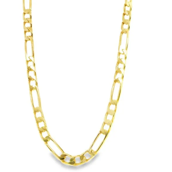 Estate 14K Yellow Gold Figaro Chain 18