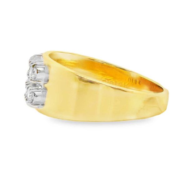 Estate 2 Tone 14K Yellow and White Gold Diamond Band Image 2 Koerbers Fine Jewelry Inc New Albany, IN