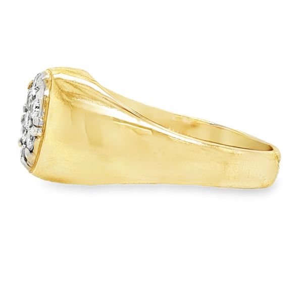 Estate 14K Yellow Gold Diamond Gents Fashion Ring Image 2 Koerbers Fine Jewelry Inc New Albany, IN