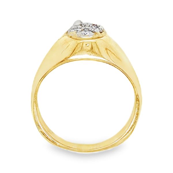 Estate 14K Yellow Gold Diamond Gents Fashion Ring Image 3 Koerbers Fine Jewelry Inc New Albany, IN