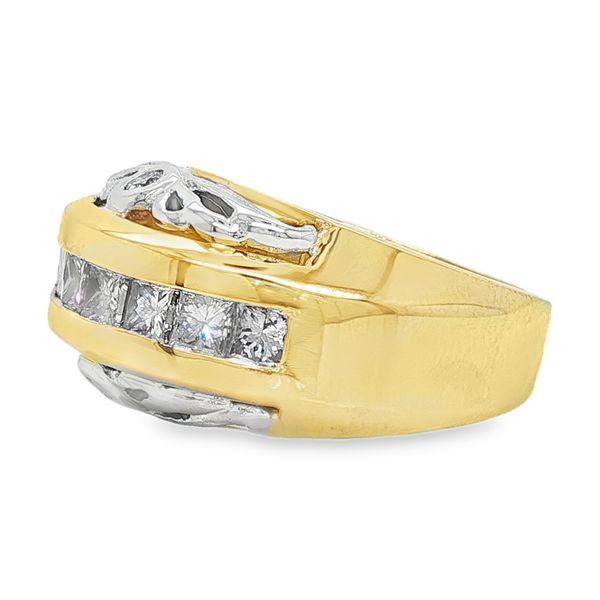 Estate Gents 14K 2-Tone White and Yellow Gold Fashion Ring Image 2 Koerbers Fine Jewelry Inc New Albany, IN