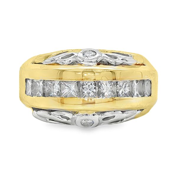 Estate Gents 14K 2-Tone White and Yellow Gold Fashion Ring Koerbers Fine Jewelry Inc New Albany, IN