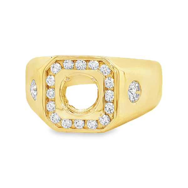 Estate Gent's 18K Yellow Gold Diamond Fashion Ring Koerbers Fine Jewelry Inc New Albany, IN