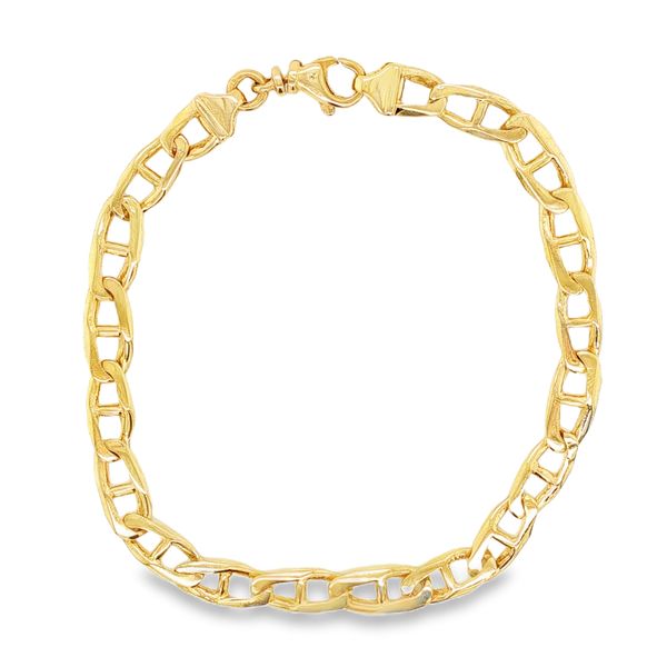Estate 14K Yellow Gold Gents Mariner Link Bracelet Koerbers Fine Jewelry Inc New Albany, IN