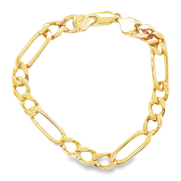 Estate Gent's 14K Yellow Gold Figaro Bracelet Koerbers Fine Jewelry Inc New Albany, IN