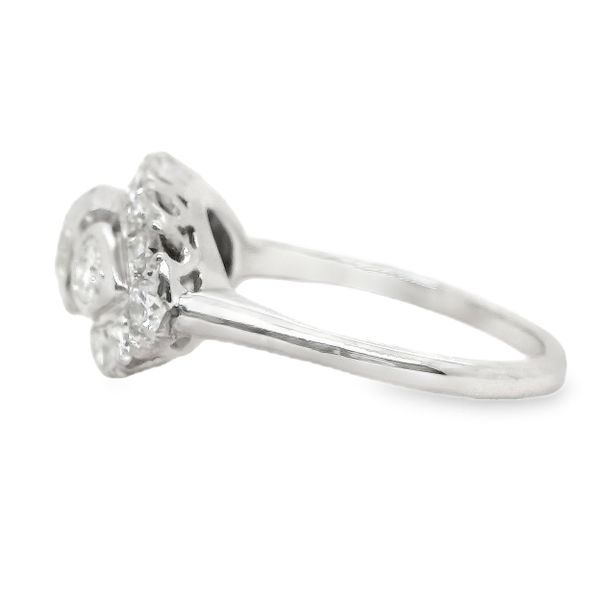 Estate 14K White Gold Vintage Diamond Ring Image 2 Koerbers Fine Jewelry Inc New Albany, IN
