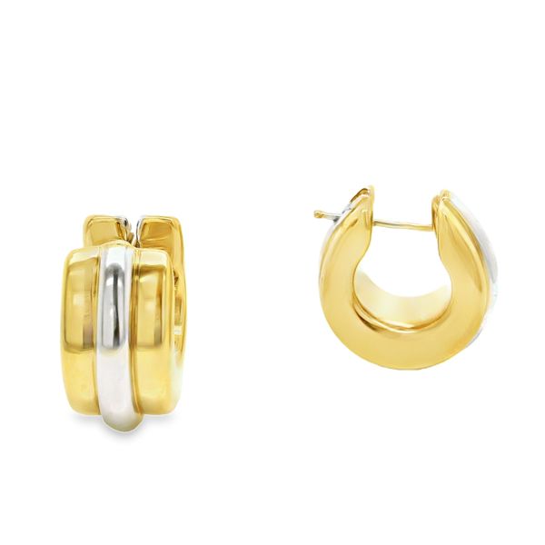 Estate 14K Two Toned Chubby Hoops Koerbers Fine Jewelry Inc New Albany, IN