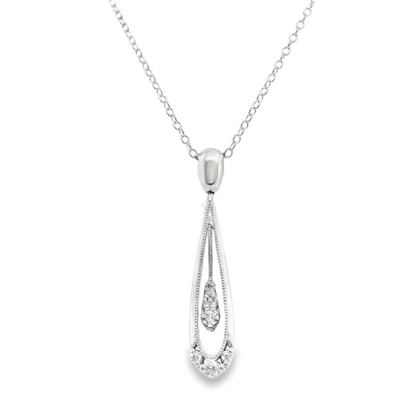 Estate 18K White Gold Diamond 