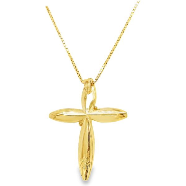 Estate 14K Yellow Gold Cross and Chain Koerbers Fine Jewelry Inc New Albany, IN