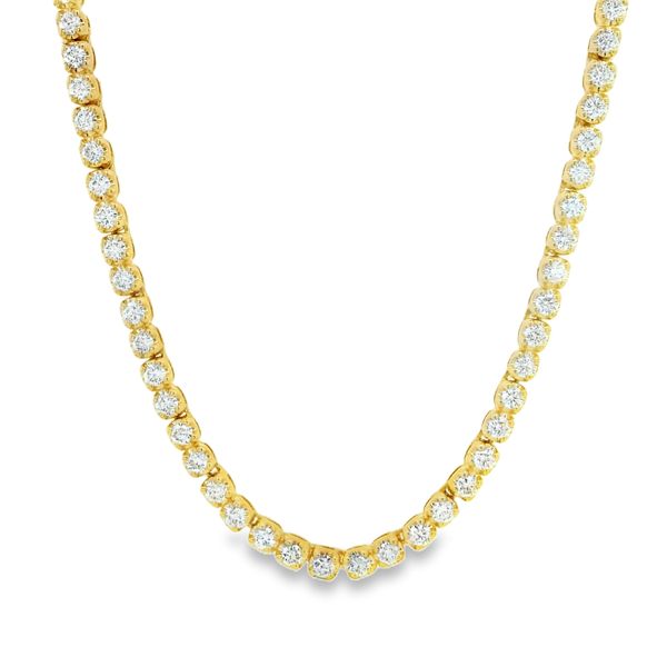 Estate 14K Yellow Gold Tennis Necklace Koerbers Fine Jewelry Inc New Albany, IN
