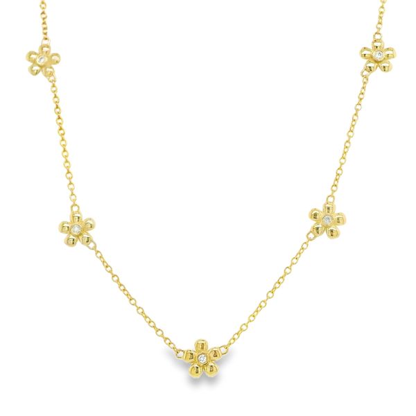 Estate 14K Yellow Gold Flower Necklace Koerbers Fine Jewelry Inc New Albany, IN