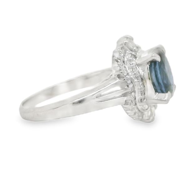 Estate Platinum Natural Sapphire Ring Image 2 Koerbers Fine Jewelry Inc New Albany, IN