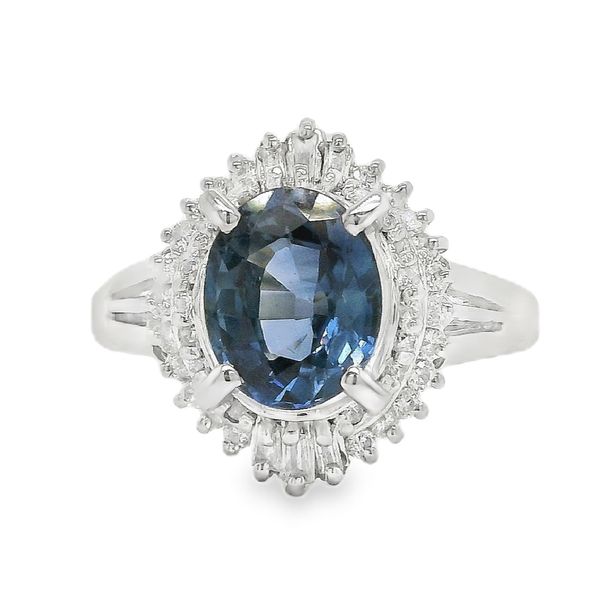 Estate Platinum Natural Sapphire Ring Koerbers Fine Jewelry Inc New Albany, IN
