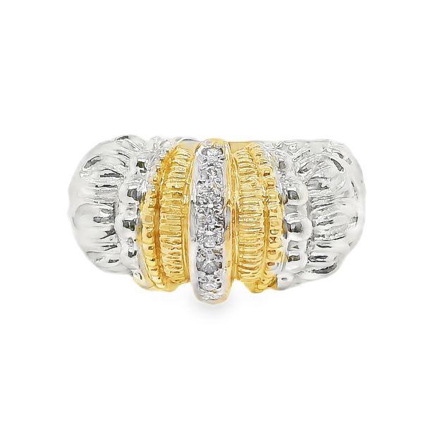 Estate 14K Yellow Gold and Sterling Silver Vahan Fashion Ring Koerbers Fine Jewelry Inc New Albany, IN