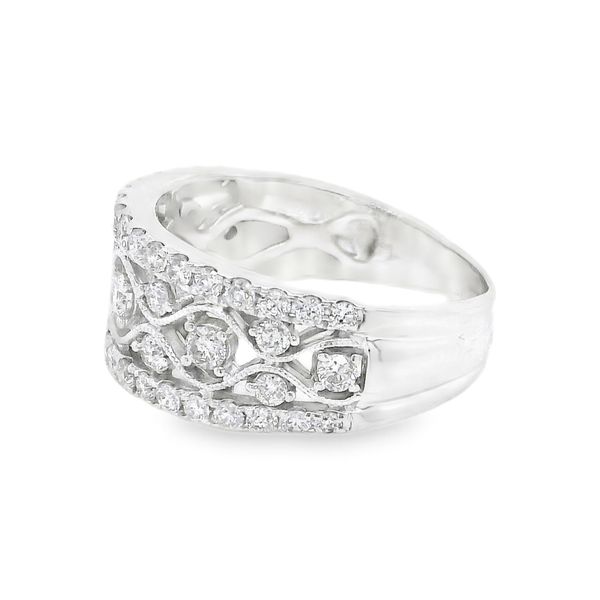 Estate 14K White Gold Vintage Diamond Fashion Band Image 2 Koerbers Fine Jewelry Inc New Albany, IN