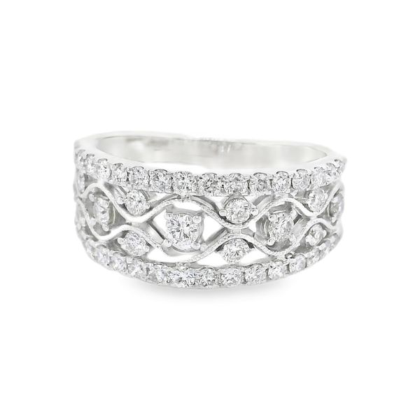 Estate 14K White Gold Vintage Diamond Fashion Band Koerbers Fine Jewelry Inc New Albany, IN