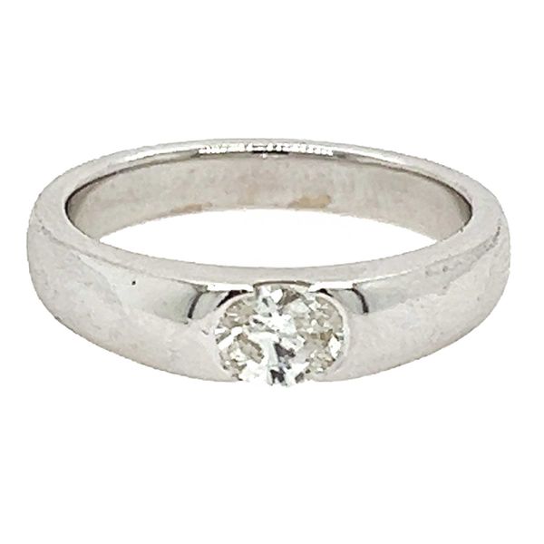 Estate 14K White Gold Oval Diamond Fashion Ring Koerbers Fine Jewelry Inc New Albany, IN