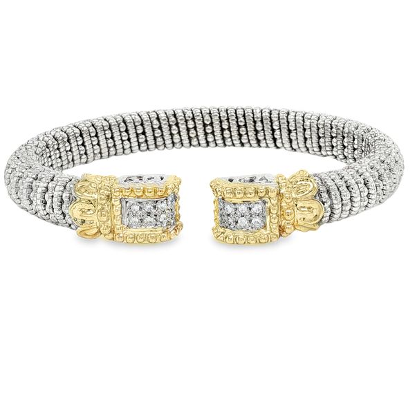 Estate Sterling Silver and Yellow Gold Diamond Vahan Bracelet Koerbers Fine Jewelry Inc New Albany, IN