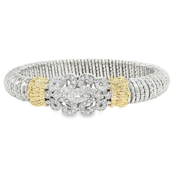 Estate Sterling Silver and Yellow Gold Diamond Vahan Bracelet Koerbers Fine Jewelry Inc New Albany, IN