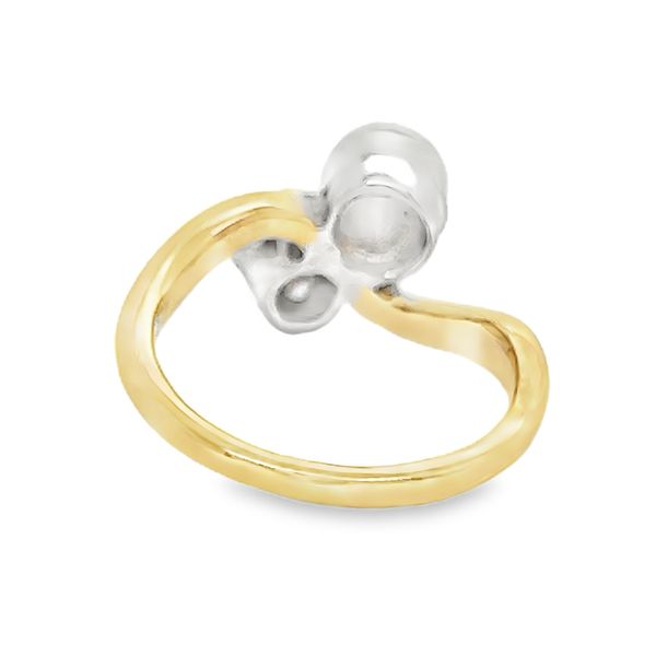 Estate 14K Pearl and Diamond Fashion Ring Image 3 Koerbers Fine Jewelry Inc New Albany, IN