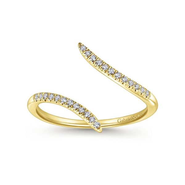 Estate 14K Yellow Gold Open Wrap Diamond Ring Image 4 Koerbers Fine Jewelry Inc New Albany, IN